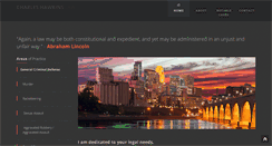 Desktop Screenshot of charleshawkinslaw.com
